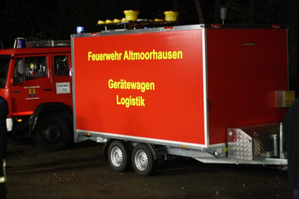 Hygieneanhänger der Feuerwehr Altmoorhausen